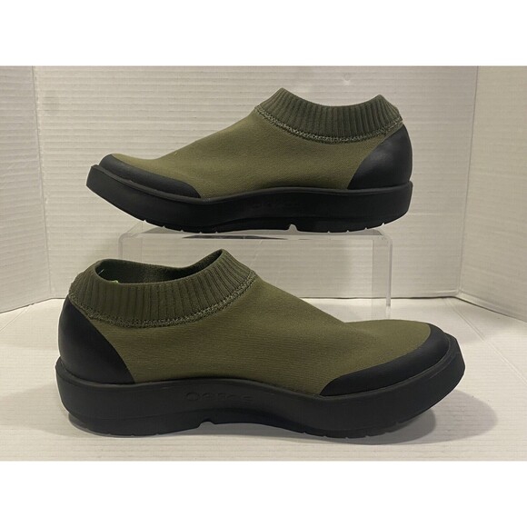 OOFOS Oomg Eezee Black & Green Slip On Comfort Sock Shoes Men’s Size 9.5 - EUC main image 5